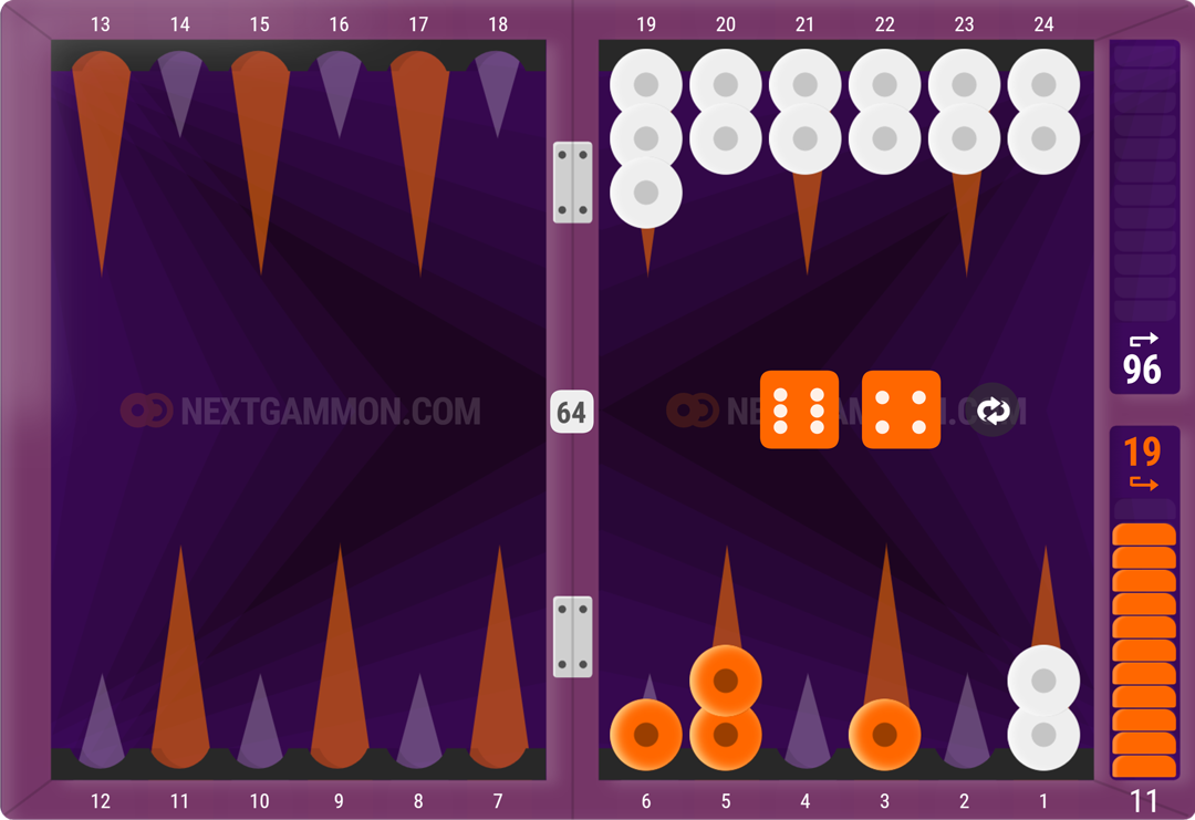 Force bear-off in backgammon