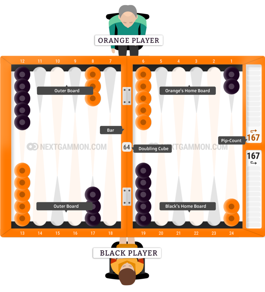 Backgammon Board Setup